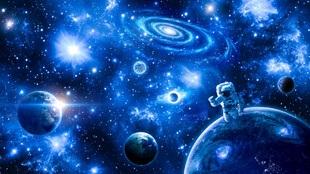 太空宇航员浩瀚星空宇宙星球背景