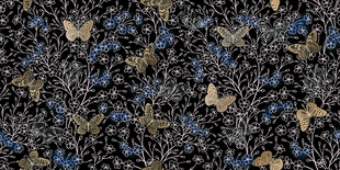 花卉蝴蝶图案纹理背景