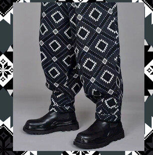 几何图案个性潮流长裤