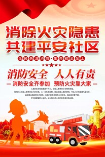 社区消防安全海报