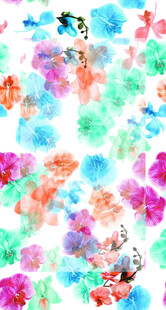 多彩花卉图案背景