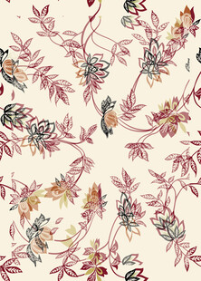 复古花卉图案纹理背景