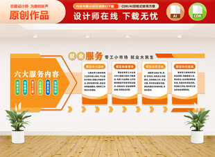 零工市场文化墙