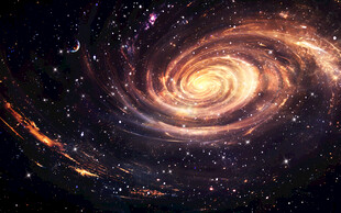 宇宙星空旋涡背景图
