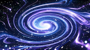 梦幻绚丽宇宙漩涡星空