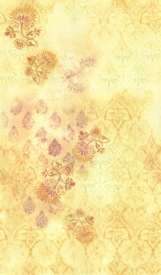 梦幻暖黄色花卉背景图