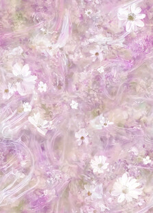 梦幻紫色花卉纹理图案