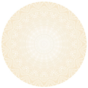 米白色圆形古典花纹