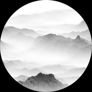 水墨山水抽象画