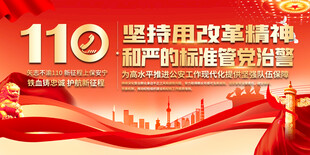 公安廉政文化标语展板