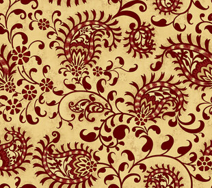 复古花卉图案背景纹理