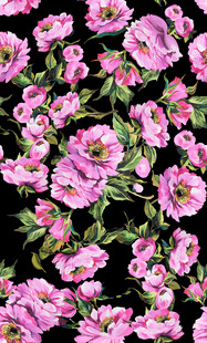 粉色花卉图案背景