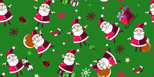 圣诞主题圣诞老人图案背景
