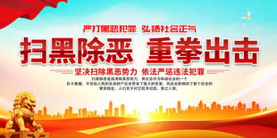 扫黑除恶展板