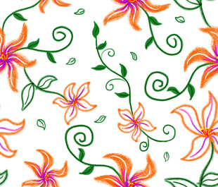 花卉藤蔓图案背景