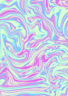 梦幻渐变流体艺术图案