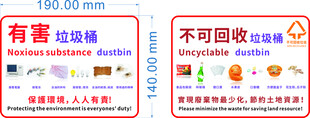 分类垃圾桶标识