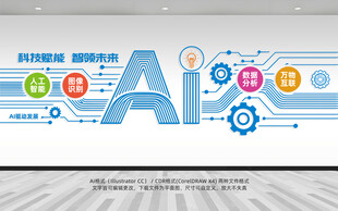 AI人能智能科技公司文化墙