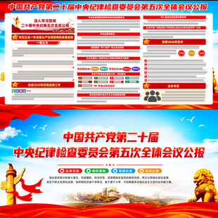 二十届中央纪委五次全会公报