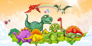 卡通恐龙背景