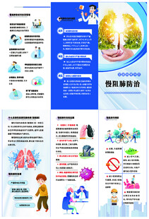 慢阻肺防治知识三折页 