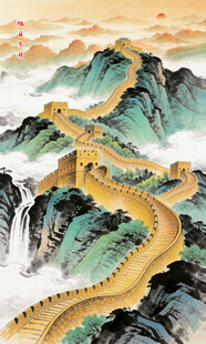 竖幅玄关山水画