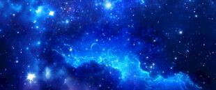蓝色星空图
