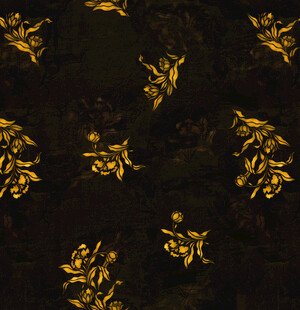 金色树叶图案纹理背景