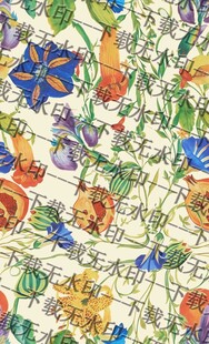 多彩花卉图案背景纹理