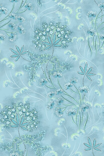 淡蓝色花卉植物纹理图案