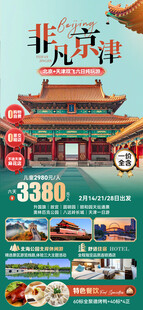 非凡京津绿色旅游海报