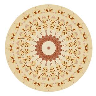 圆形高档大理石花砖