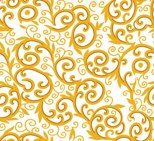 金色花纹图案背景