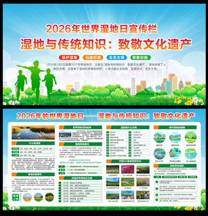 2026世界湿地日宣传栏