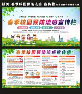 春季预防流感宣传栏