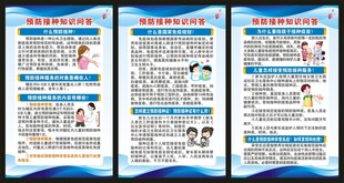 预防接种日展板