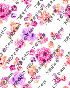 水彩花大牌花小碎花手绘花