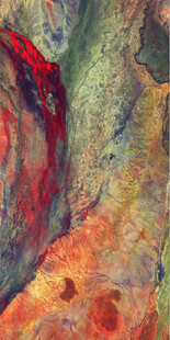 红色岩石纹理背景