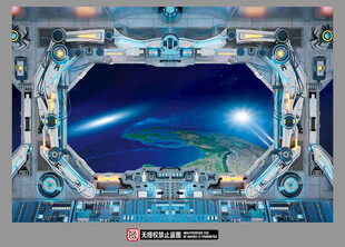 从太空舱看地球美景