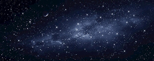 黑色星空装饰画背景图