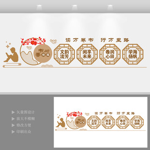 书香校园文化墙