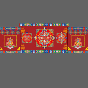 藏式传统吉祥图案装饰婚礼背景