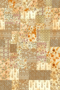 复古拼贴风图案背景