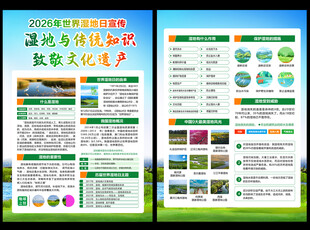 2026年世界湿地日宣传单