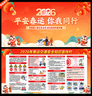 2026年春运交通展板