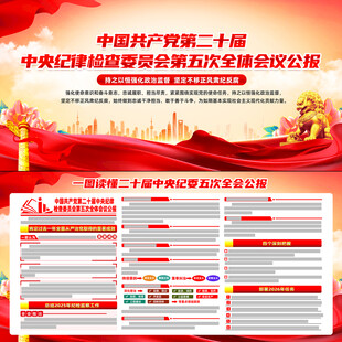 二十届中央纪委五次全会公报