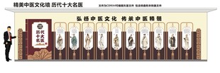 中医文化墙 十大名医
