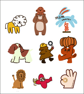 儿童服装店手绘卡通素材