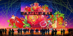 元宵彩灯花灯效果图