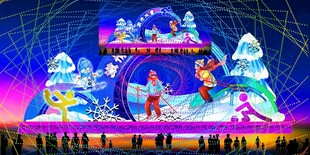 梦幻冰雪主题舞台表演